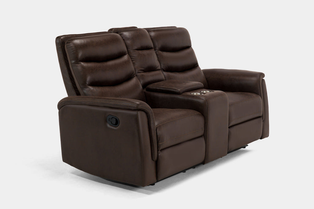 Forte Reclining Console Loveseat