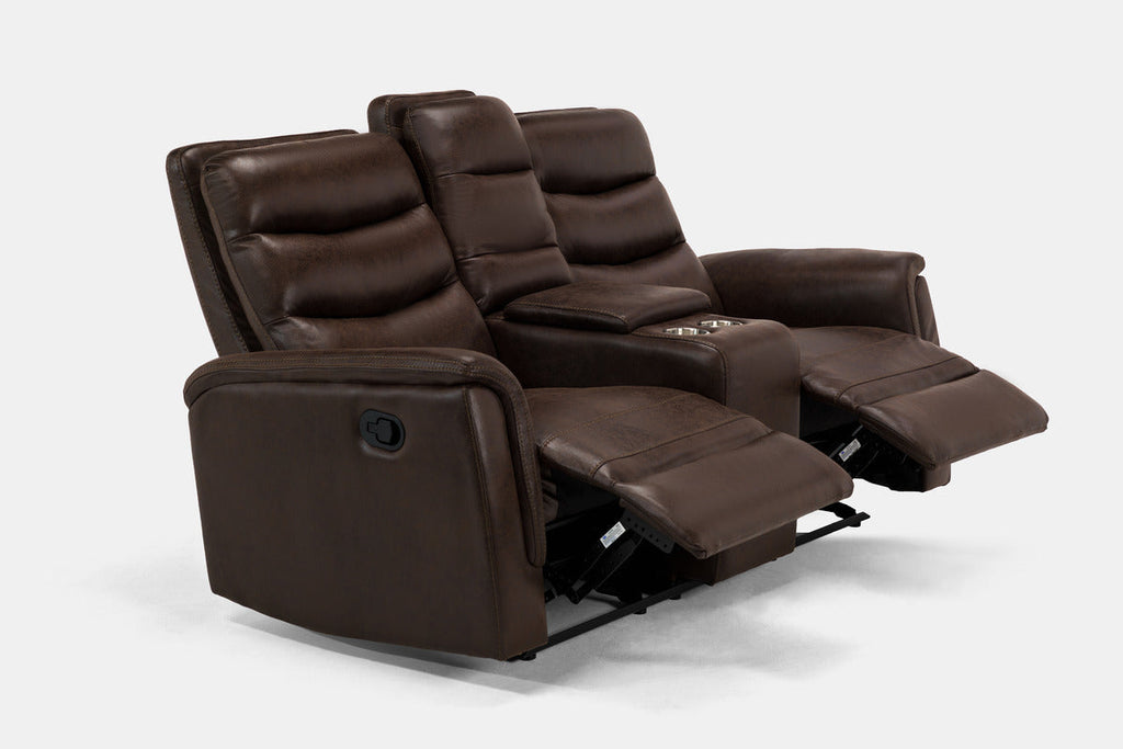 Forte Reclining Console Loveseat