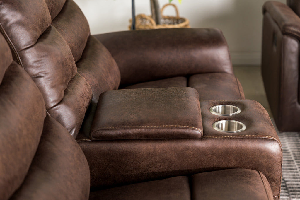 Forte Reclining Console Loveseat