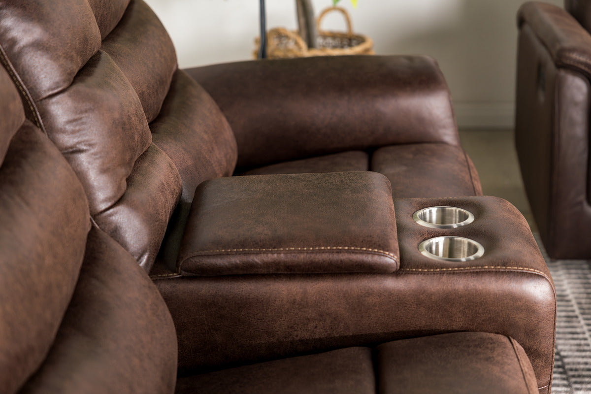 Forte Reclining Console Loveseat