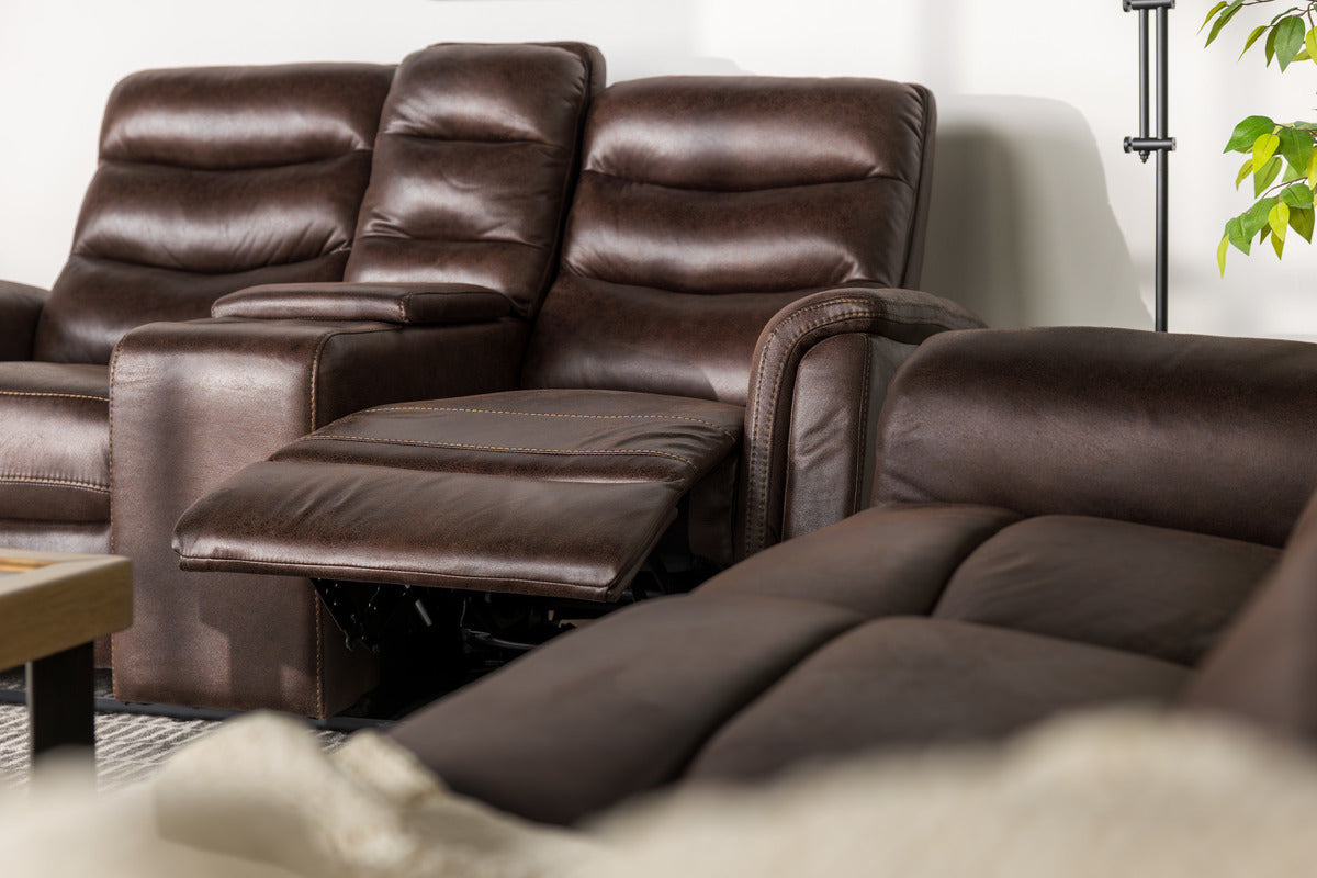 Forte Reclining Console Loveseat