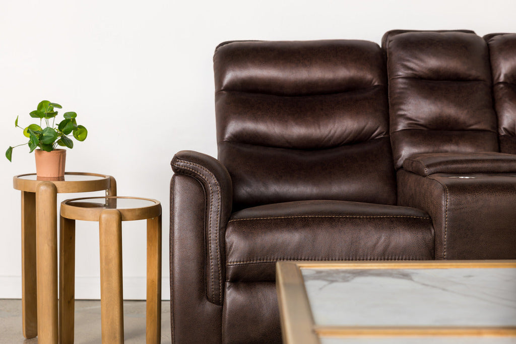 Forte Reclining Console Loveseat