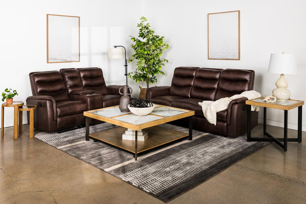 Forte Reclining Console Loveseat
